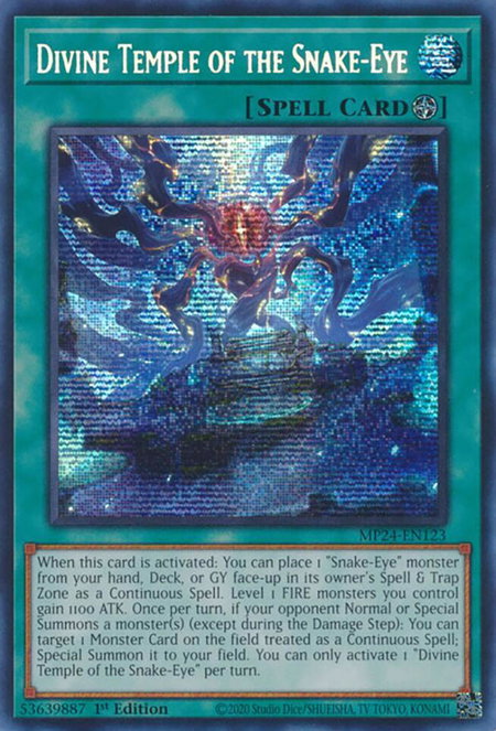Divine Temple of the Snake-Eye - 25th Anniversary Tin: Dueling Mirrors YuGiOh trading card