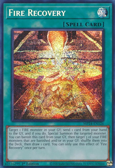Fire Recovery - 25th Anniversary Tin: Dueling Mirrors YuGiOh trading card