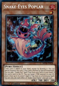 Snake-Eyes Poplar - 25th Anniversary Tin: Dueling Mirrors  #MP24-EN128 - Prismatic Secret Rare YuGiOh Trading Card