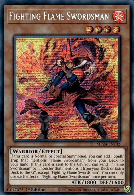 Fighting Flame Swordsman - 25th Anniversary Tin: Dueling Mirrors YuGiOh trading card