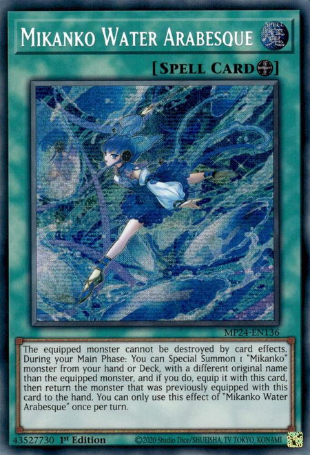 Mikanko Water Arabesque - 25th Anniversary Tin: Dueling Mirrors YuGiOh trading card