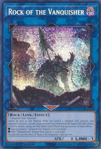 Rock of the Vanquisher - 25th Anniversary Tin: Dueling Mirrors  #MP24-EN141 - Prismatic Secret Rare YuGiOh Trading Card
