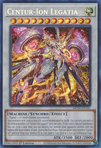 Centur-Ion Legatia - 25th Anniversary Tin: Dueling Mirrors  #MP24-EN145 - Prismatic Secret Rare YuGiOh Trading Card