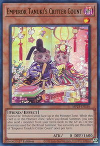 Emperor Tanuki's Critter Count - 25th Anniversary Tin: Dueling Mirrors  #MP24-EN156 - Ultra Rare YuGiOh Trading Card