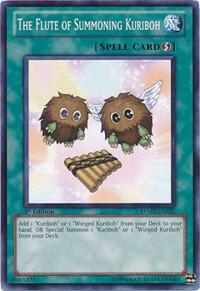 The Flute of Summoning Kuriboh trading card from Ra Yellow Mega Pack The Flute of Summoning Kuriboh - Ra Yellow Mega Pack YuGiOh trading card