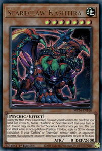Scareclaw Kashtira - 25th Anniversary Tin: Dueling Mirrors  #MP24-EN168 - Ultra Rare YuGiOh Trading Card