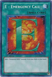 E - Emergency Call trading card from Ra Yellow Mega Pack E - Emergency Call - Ra Yellow Mega Pack YuGiOh trading card