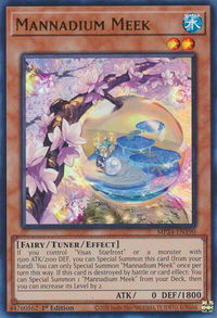 Mannadium Meek - 25th Anniversary Tin: Dueling Mirrors  #MP24-EN190 - Ultra Rare YuGiOh Trading Card