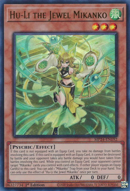 Hu-Li the Jewel Mikanko - 25th Anniversary Tin: Dueling Mirrors YuGiOh trading card
