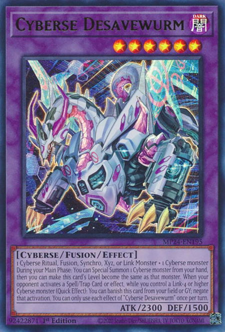 Cyberse Desavewurm - 25th Anniversary Tin: Dueling Mirrors YuGiOh trading card