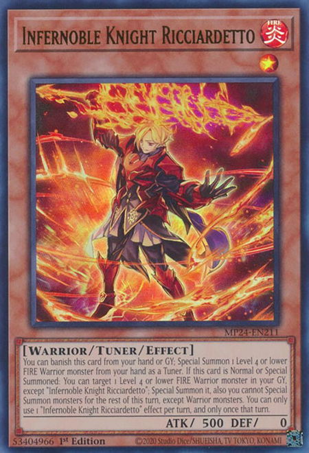 Infernoble Knight Ricciardetto - 25th Anniversary Tin: Dueling Mirrors YuGiOh trading card