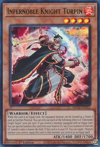 Infernoble Knight Turpin - 25th Anniversary Tin: Dueling Mirrors  #MP24-EN212 - Ultra Rare YuGiOh Trading Card