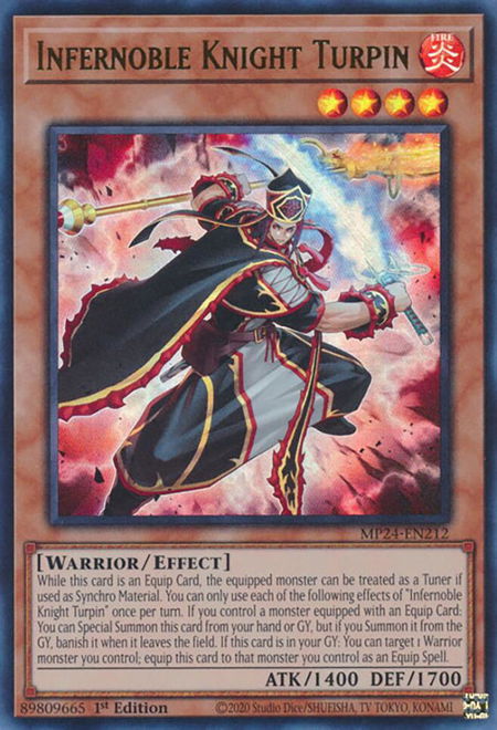 Infernoble Knight Turpin - 25th Anniversary Tin: Dueling Mirrors YuGiOh trading card