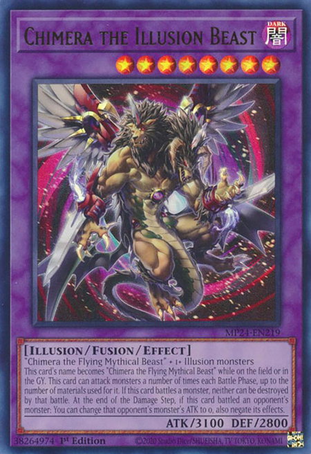 Chimera the Illusion Beast - 25th Anniversary Tin: Dueling Mirrors YuGiOh trading card