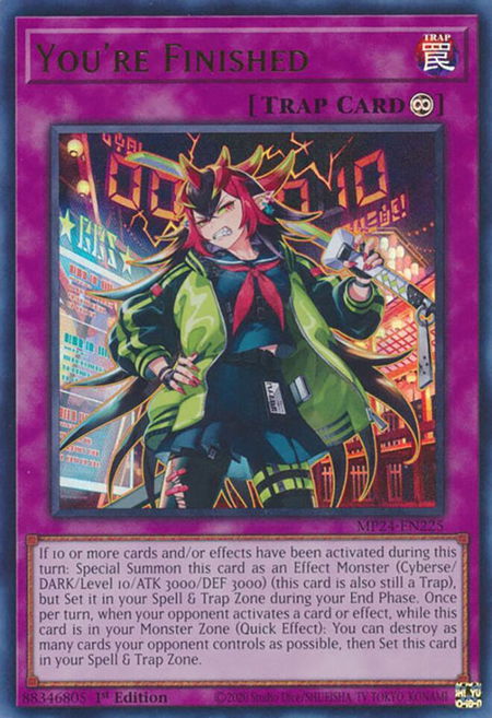 You're Finished - 25th Anniversary Tin: Dueling Mirrors YuGiOh trading card