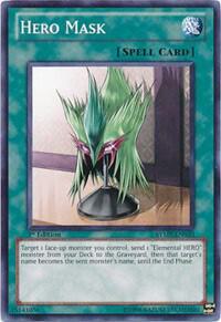 Hero Mask trading card from Ra Yellow Mega Pack Hero Mask - Ra Yellow Mega Pack YuGiOh trading card