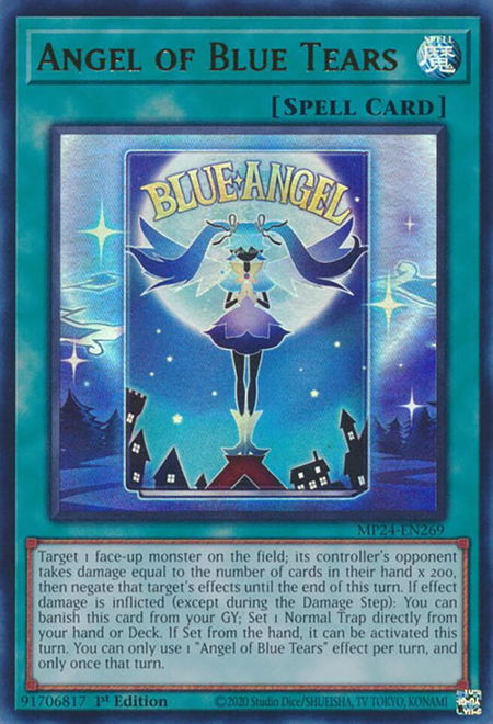 Angel of Blue Tears - 25th Anniversary Tin: Dueling Mirrors YuGiOh trading card