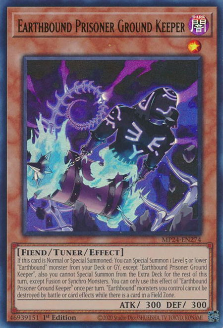 Earthbound Prisoner Ground Keeper - 25th Anniversary Tin: Dueling Mirrors YuGiOh trading card