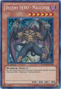 Destiny HERO - Malicious - Ra Yellow Mega Pack (RYMP) #RYMP-EN034 - Secret Rare YuGiOh Trading Card
