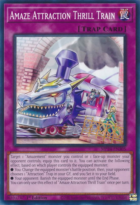 Amaze Attraction Thrill Train - 25th Anniversary Tin: Dueling Mirrors YuGiOh trading card
