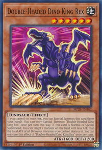 Double-Headed Dino King Rex - 25th Anniversary Tin: Dueling Mirrors  #MP24-EN362 - Common / Short Print YuGiOh Trading Card