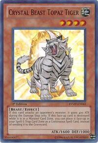 Crystal Beast Topaz Tiger - Ra Yellow Mega Pack (RYMP) #RYMP-EN043 - Super Rare YuGiOh Trading Card