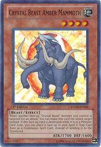 Crystal Beast Amber Mammoth - Ra Yellow Mega Pack (RYMP) #RYMP-EN044 - Super Rare YuGiOh Trading Card