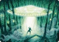 Unidentified Hovership Art Card - Art Series: Duskmourn: House of Horror (ASDSK) #2 - Special Magic: The Gathering Trading Card