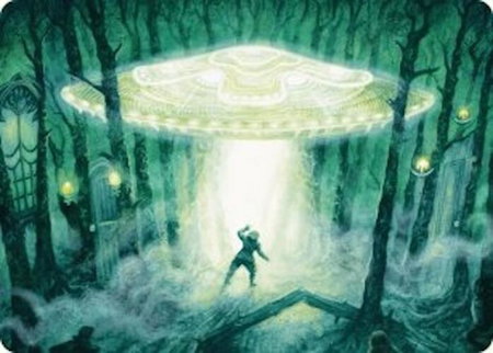 Unidentified Hovership Art Card - Art Series: Duskmourn: House of Horror Magic: The Gathering trading card