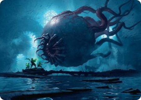 Abhorrent Oculus Art Card - Art Series: Duskmourn: House of Horror Magic: The Gathering trading card