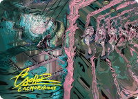Mirror Room // Fractured Realm Art Card (Gold-Stamped Signature) - Art Series: Duskmourn: House of Horror (ASDSK) #36 - Special Magic: The Gathering Trading Card