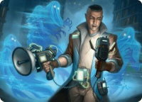 Paranormal Analyst Art Card - Art Series: Duskmourn: House of Horror (ASDSK) #5 - Special Magic: The Gathering Trading Card
