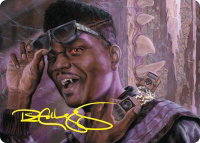 Dashing Bloodsucker Art Card (Gold-Stamped Signature) - Art Series: Duskmourn: House of Horror (ASDSK) #6 - Special Magic: The Gathering Trading Card