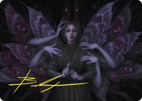 Demonic Counsel Art Card (7/54) (Gold-Stamped Signature) - Art Series: Duskmourn: House of Horror (ASDSK) #7 - Special Magic: The Gathering Trading Card