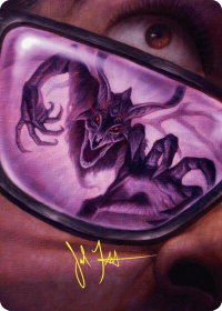 Doomsday Excruciator Art Card (Gold-Stamped Signature) - Art Series: Duskmourn: House of Horror (ASDSK) #38 - Special Magic: The Gathering Trading Card