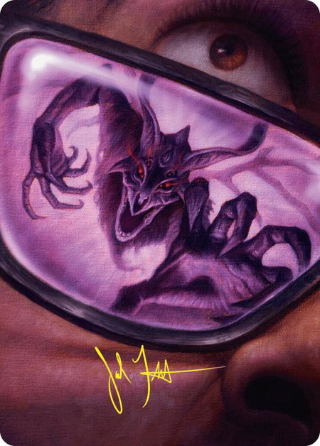 Doomsday Excruciator Art Card (Gold-Stamped Signature) - Art Series: Duskmourn: House of Horror Magic: The Gathering trading card