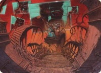 Let's Play a Game Art Card - Art Series: Duskmourn: House of Horror (ASDSK) #8 - Special Magic: The Gathering Trading Card