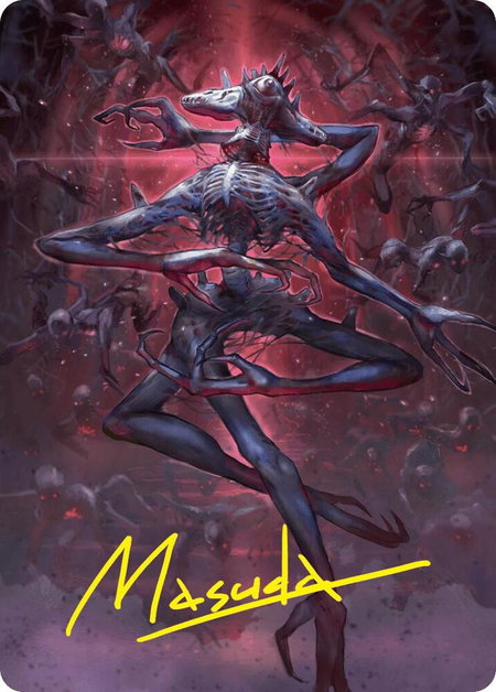 Overlord of the Balemurk Art Card (Gold-Stamped Signature) - Art Series: Duskmourn: House of Horror Magic: The Gathering trading card