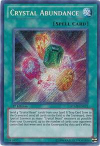 Crystal Abundance trading card from Ra Yellow Mega Pack Crystal Abundance - Ra Yellow Mega Pack YuGiOh trading card