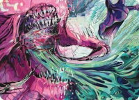Fear of Missing Out Art Card - Art Series: Duskmourn: House of Horror (ASDSK) #34 - Special Magic: The Gathering Trading Card