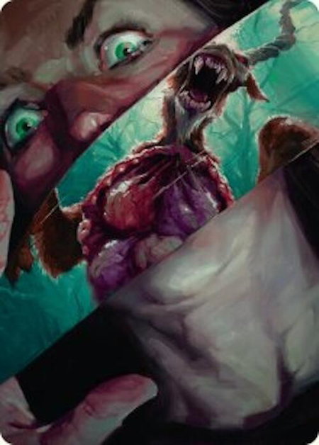 Hauntwoods Shrieker Art Card - Art Series: Duskmourn: House of Horror Magic: The Gathering trading card