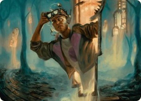 House Cartographer Art Card - Art Series: Duskmourn: House of Horror Magic: The Gathering trading card