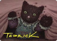 Twitching Doll Art Card (Gold-Stamped Signature) - Art Series: Duskmourn: House of Horror (ASDSK) #48 - Special Magic: The Gathering Trading Card