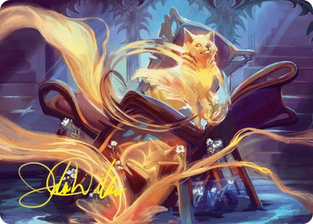 Inquisitive Glimmer Art Card (Gold-Stamped Signature) - Art Series: Duskmourn: House of Horror Magic: The Gathering trading card