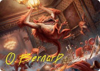 Midnight Mayhem Art Card (Gold-Stamped Signature) - Art Series: Duskmourn: House of Horror (ASDSK) #20 - Special Magic: The Gathering Trading Card