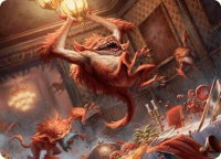 Midnight Mayhem Art Card - Art Series: Duskmourn: House of Horror (ASDSK) #20 - Special Magic: The Gathering Trading Card