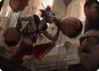 The Jolly Balloon Man Art Card - Art Series: Duskmourn: House of Horror (ASDSK) #18 - Special Magic: The Gathering Trading Card