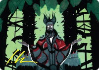 Victor, Valgavoth's Seneschal Art Card (23/54) (Gold-Stamped Signature) - Art Series: Duskmourn: House of Horror (ASDSK) #23 - Special Magic: The Gathering Trading Card