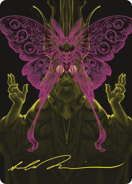 Victor, Valgavoth's Seneschal Art Card (44/54) (Gold-Stamped Signature) - Art Series: Duskmourn: House of Horror Magic: The Gathering trading card