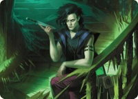Winter, Misanthropic Guide Art Card - Art Series: Duskmourn: House of Horror (ASDSK) #24 - Special Magic: The Gathering Trading Card